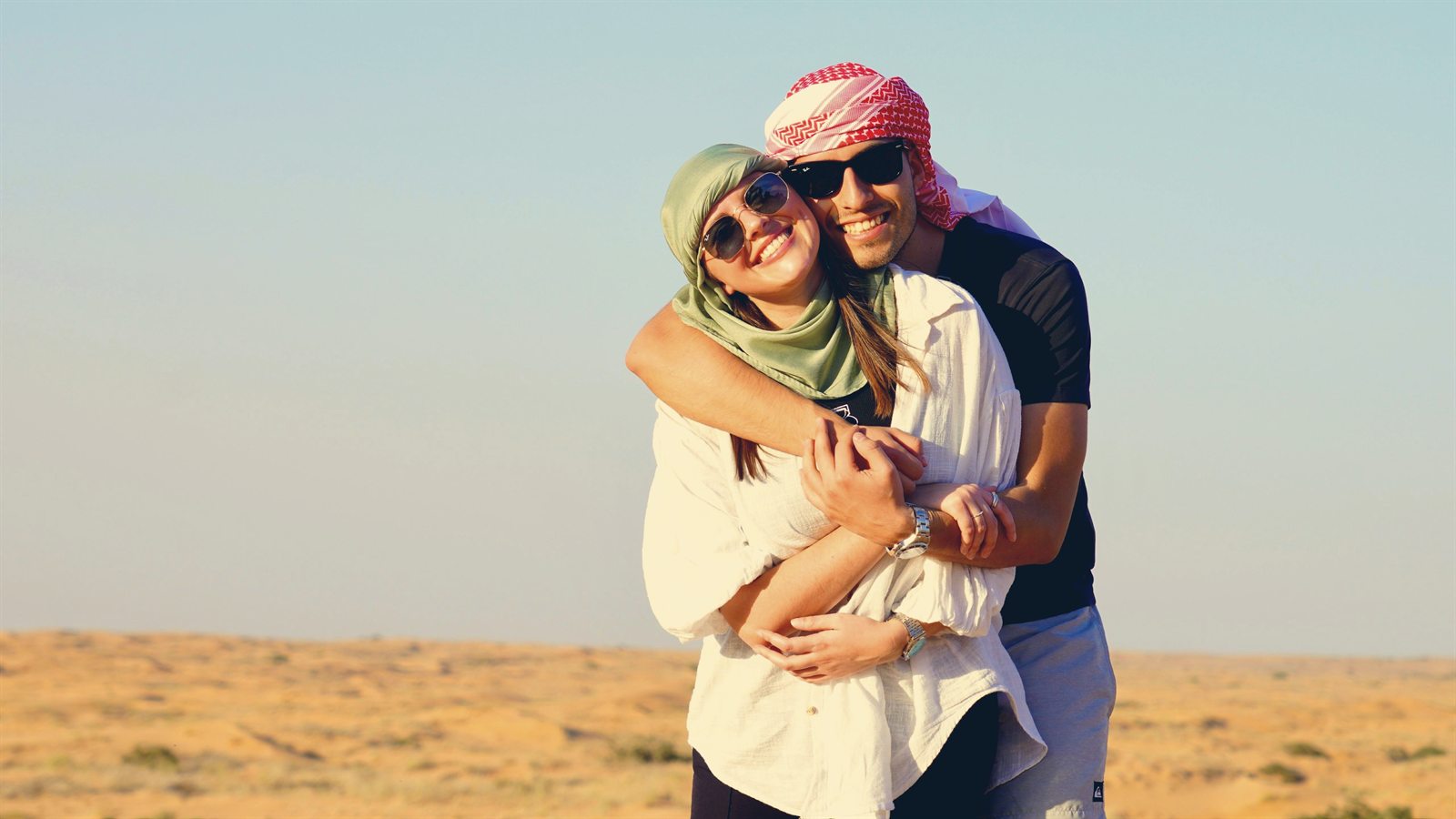 Melanie e António numa viagem